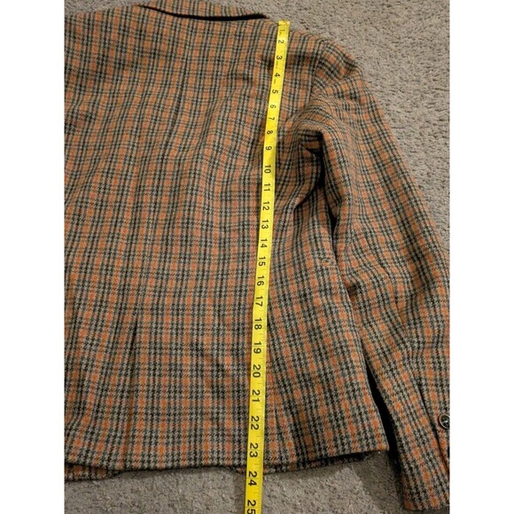 Uniqlo x Ines De La Fressange Wool Blend Plaid Blazer Jacket Women's Small - Picture 7 of 8